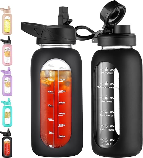 Glass Water Bottle